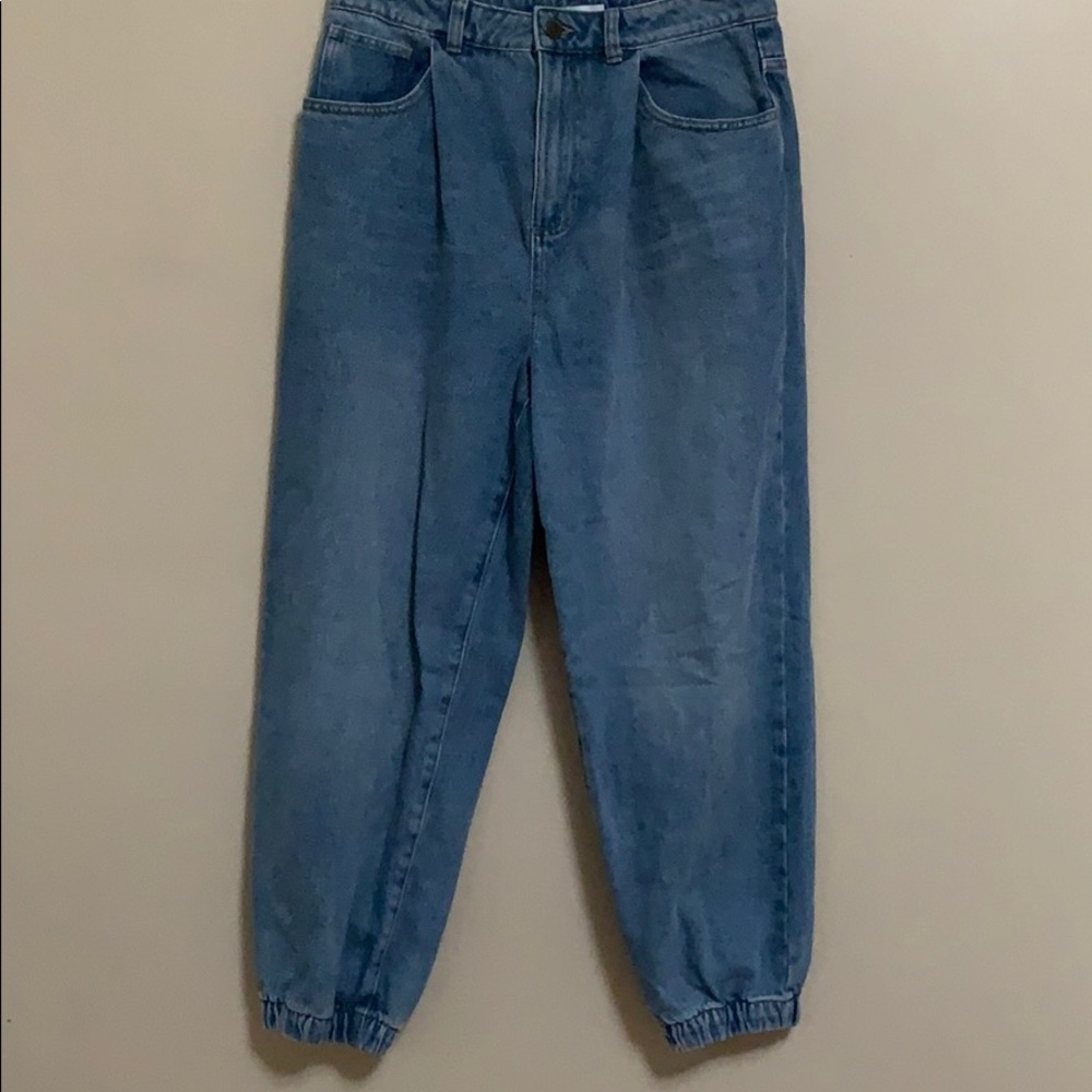 Zara wide leg ankle jeans